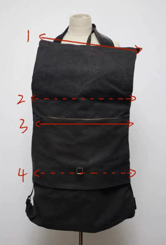 maison martin margiela oversized tote bag