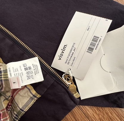 visvim ketchikan jacket in navy blue