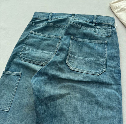 madness double knee denim work pants