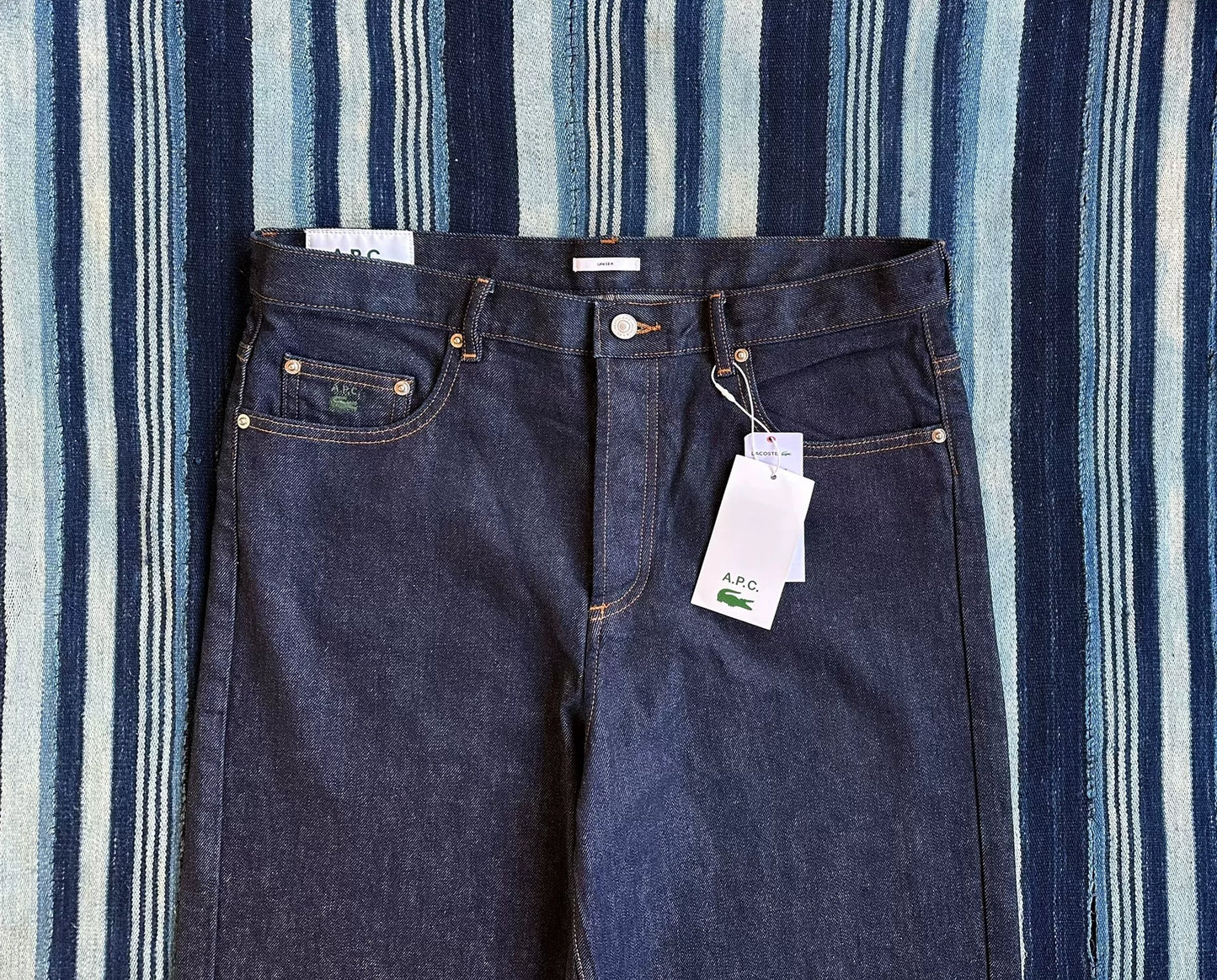 A.P.C X Lacoste Standard Indigo Denim Pants