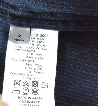 visvim ruunpe dark blue quilted coat