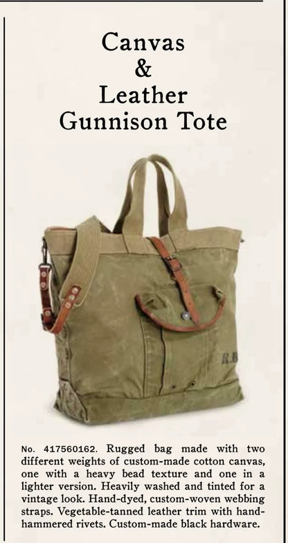 Ralph Lauren RRL Military Tote Bag