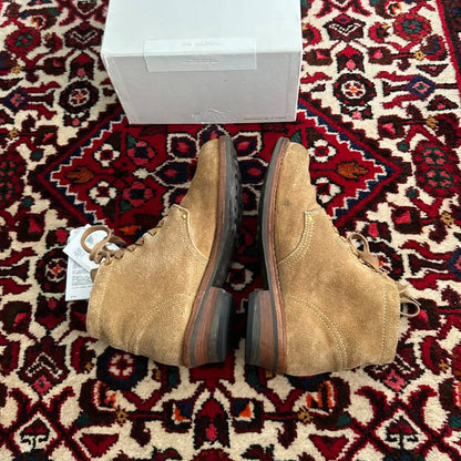visvim brigadier suede boots in camel