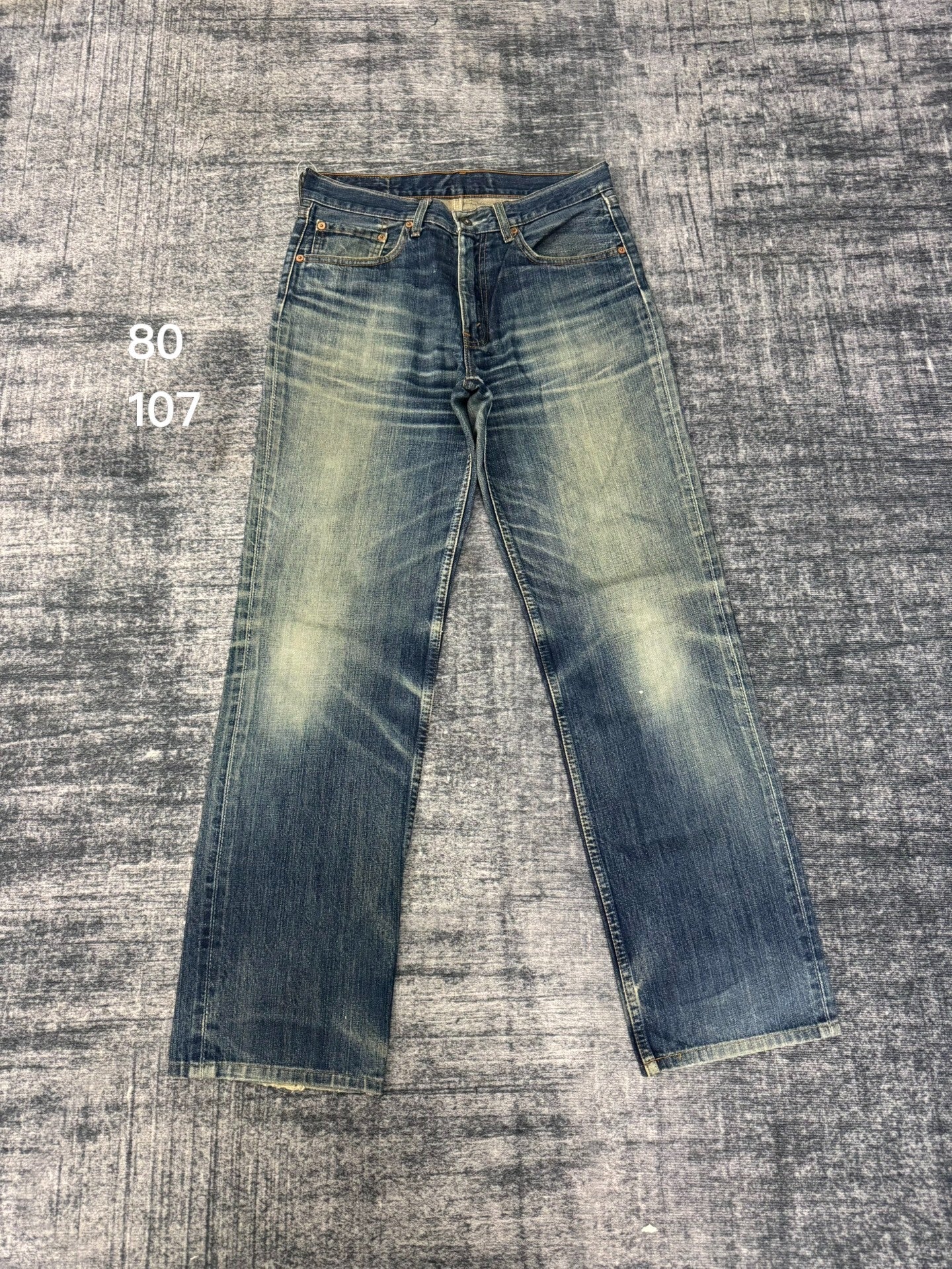 Vintage Levi's 502 Japanese Washed Blue Jeans