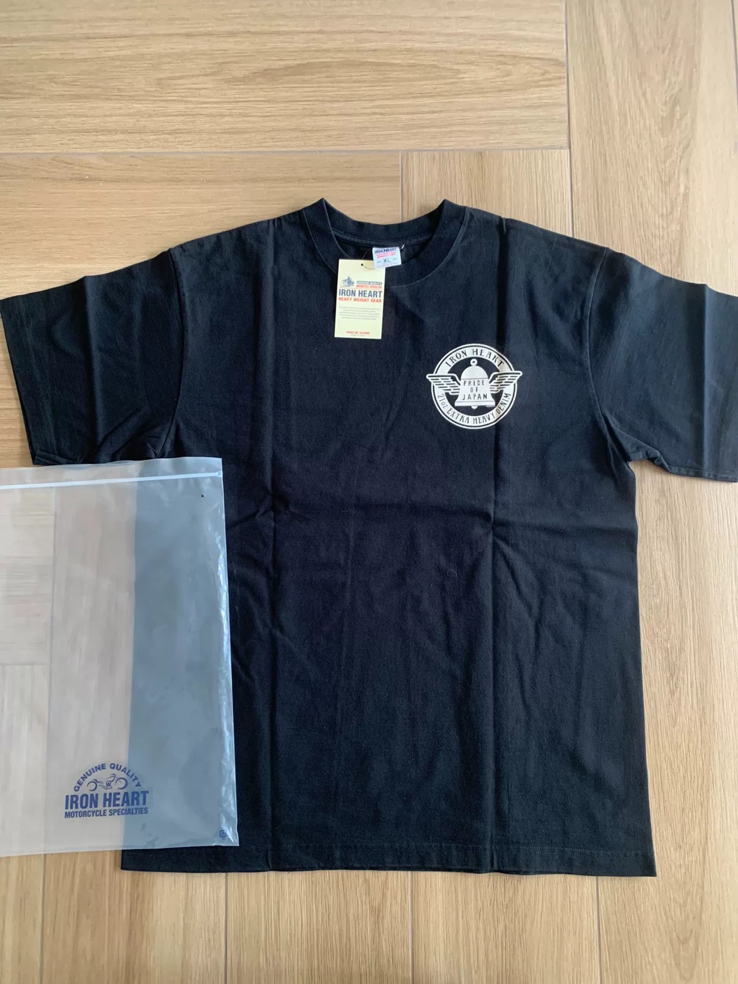 black motorcycle graphic short sleeve t-shirt