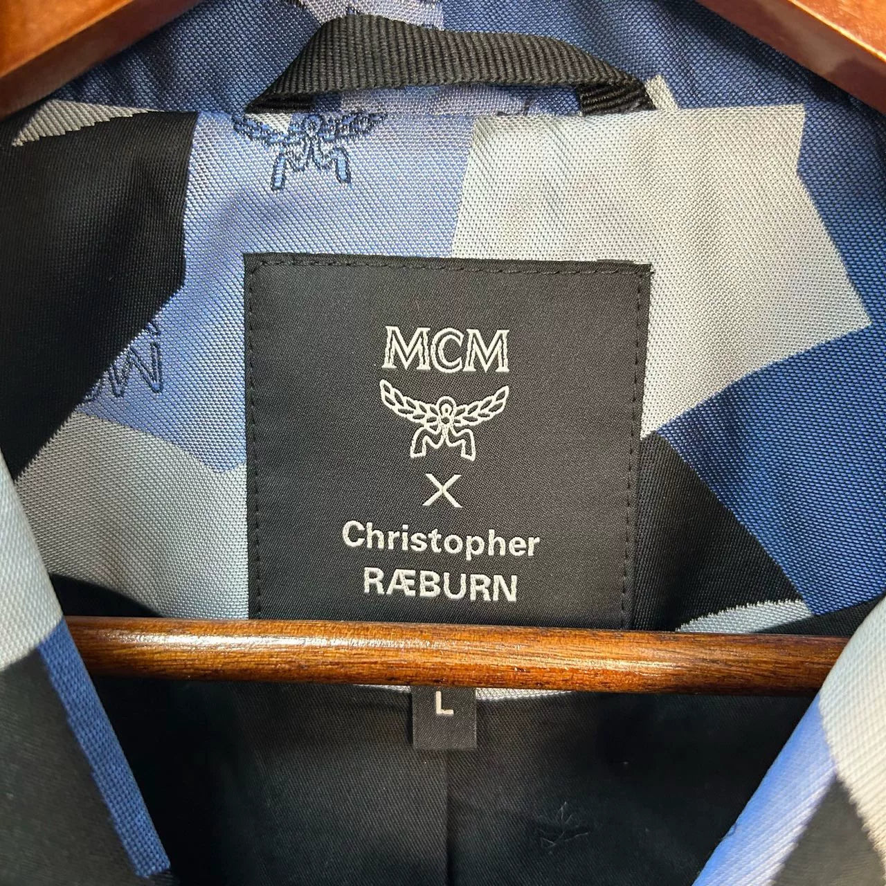 mcm printed motorcycle jacket in excellent condition