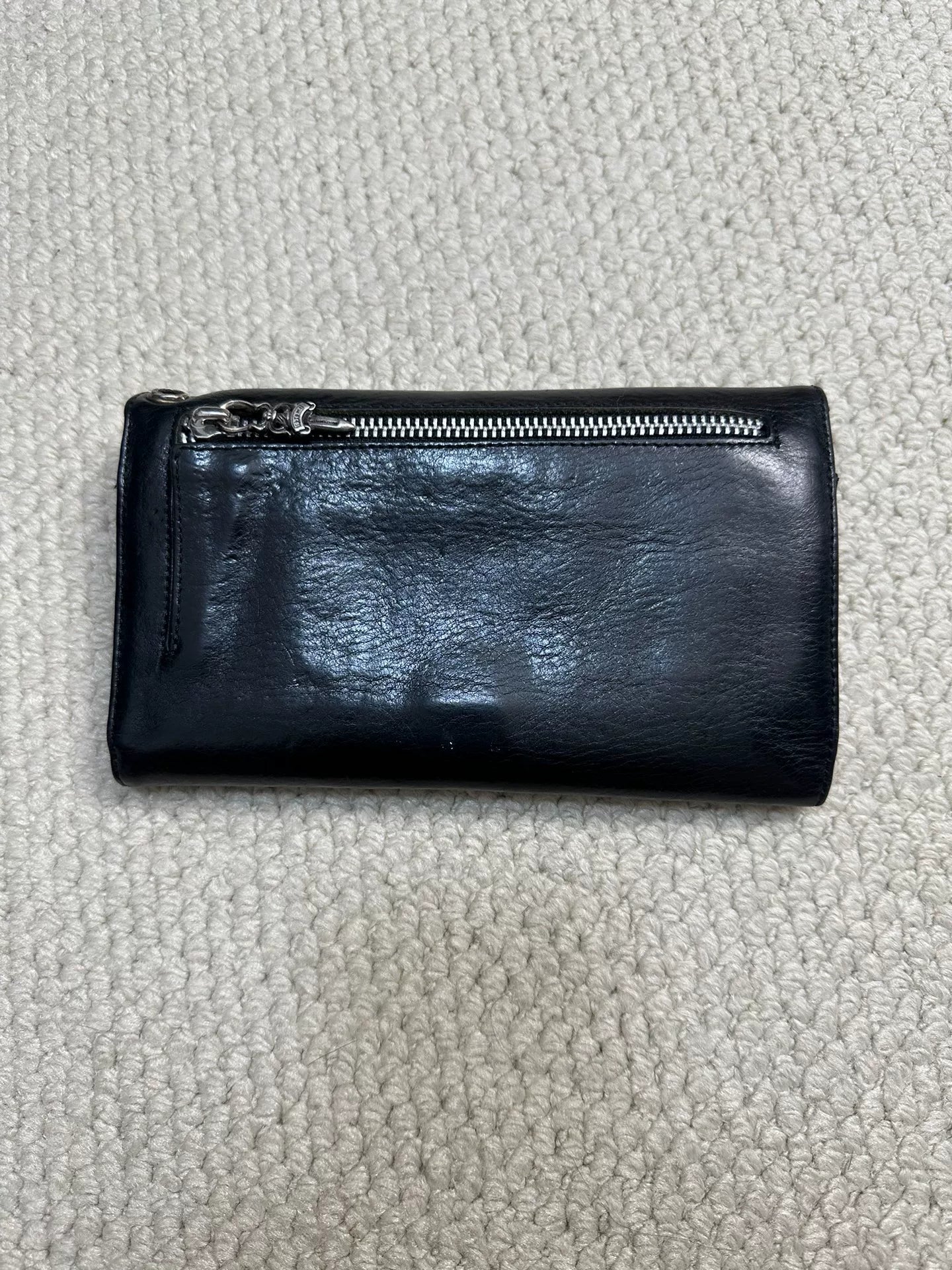 Chrome Hearts Double Silver Buckle Wallet