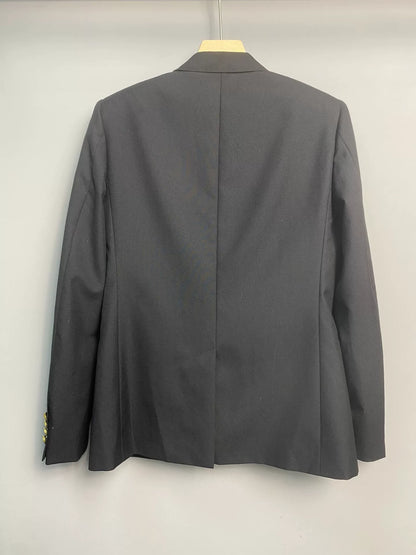 SAINT LAURENT Men's Gold Button Blazer