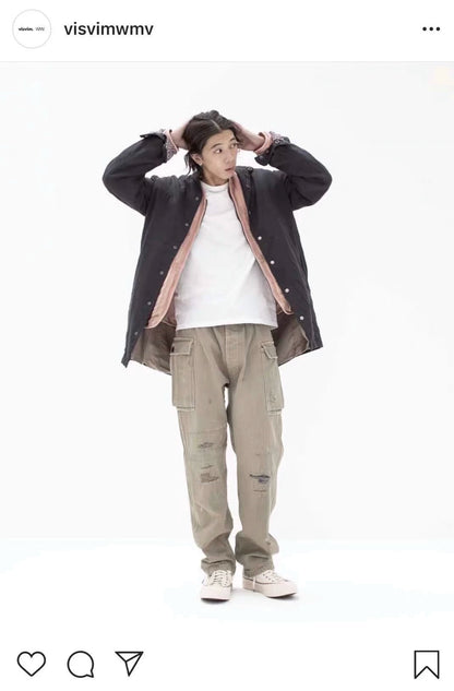 visvim blackbird coat n.d mud-dyed jacket