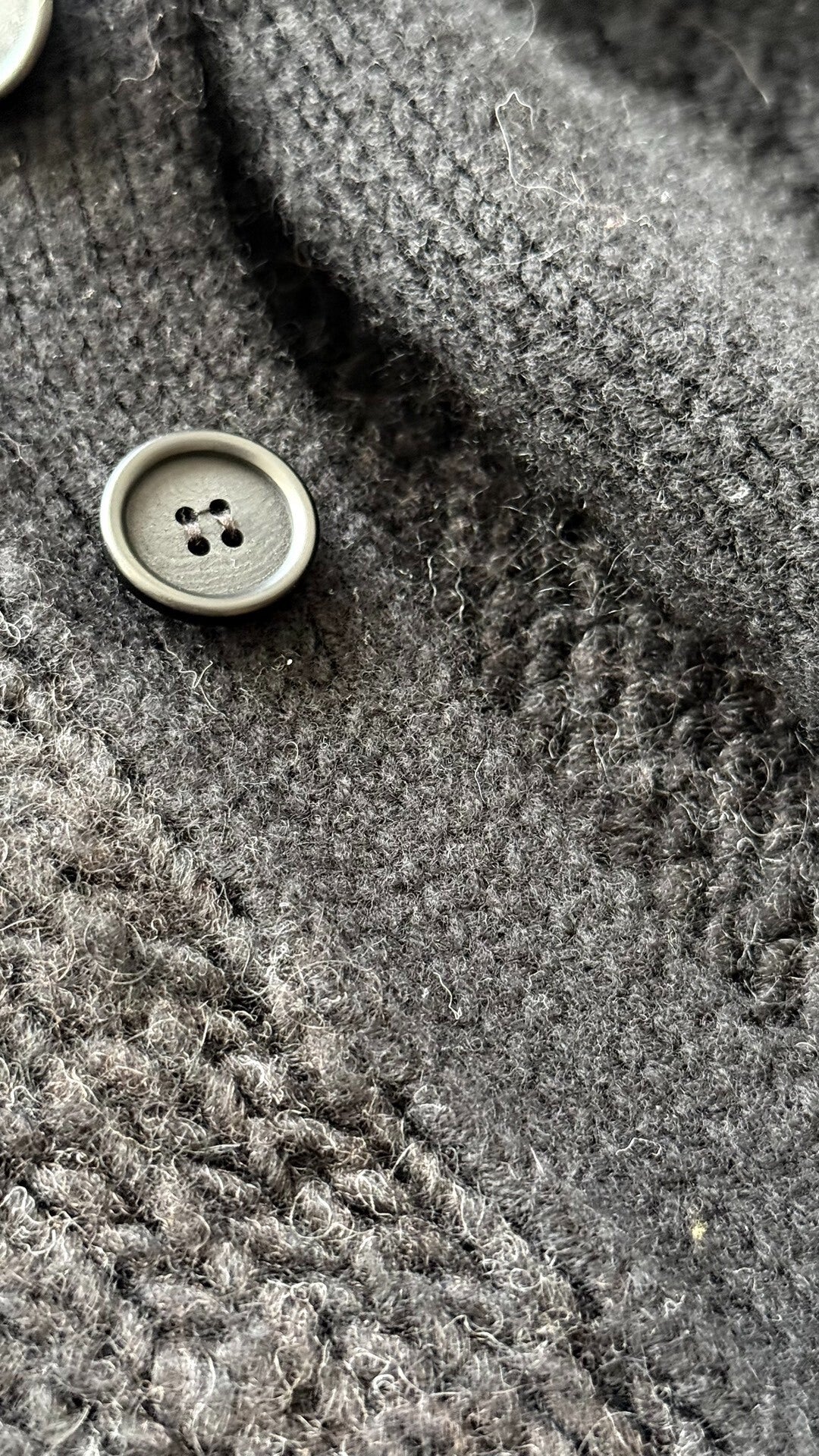 Yohji Yamamoto Wool Asymmetrical Sweater Coat