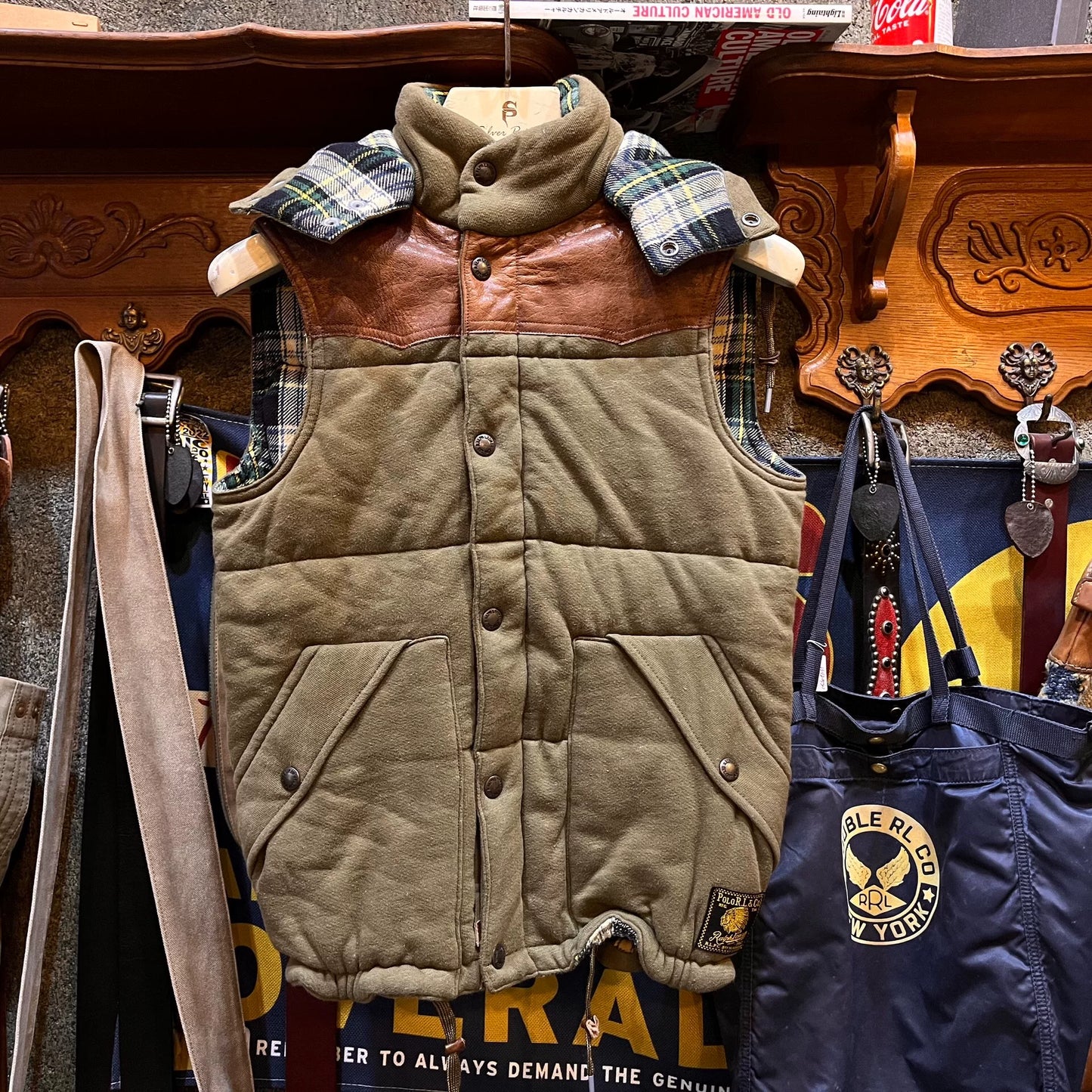 Ralph Lauren RRL Plaid Cotton Vest