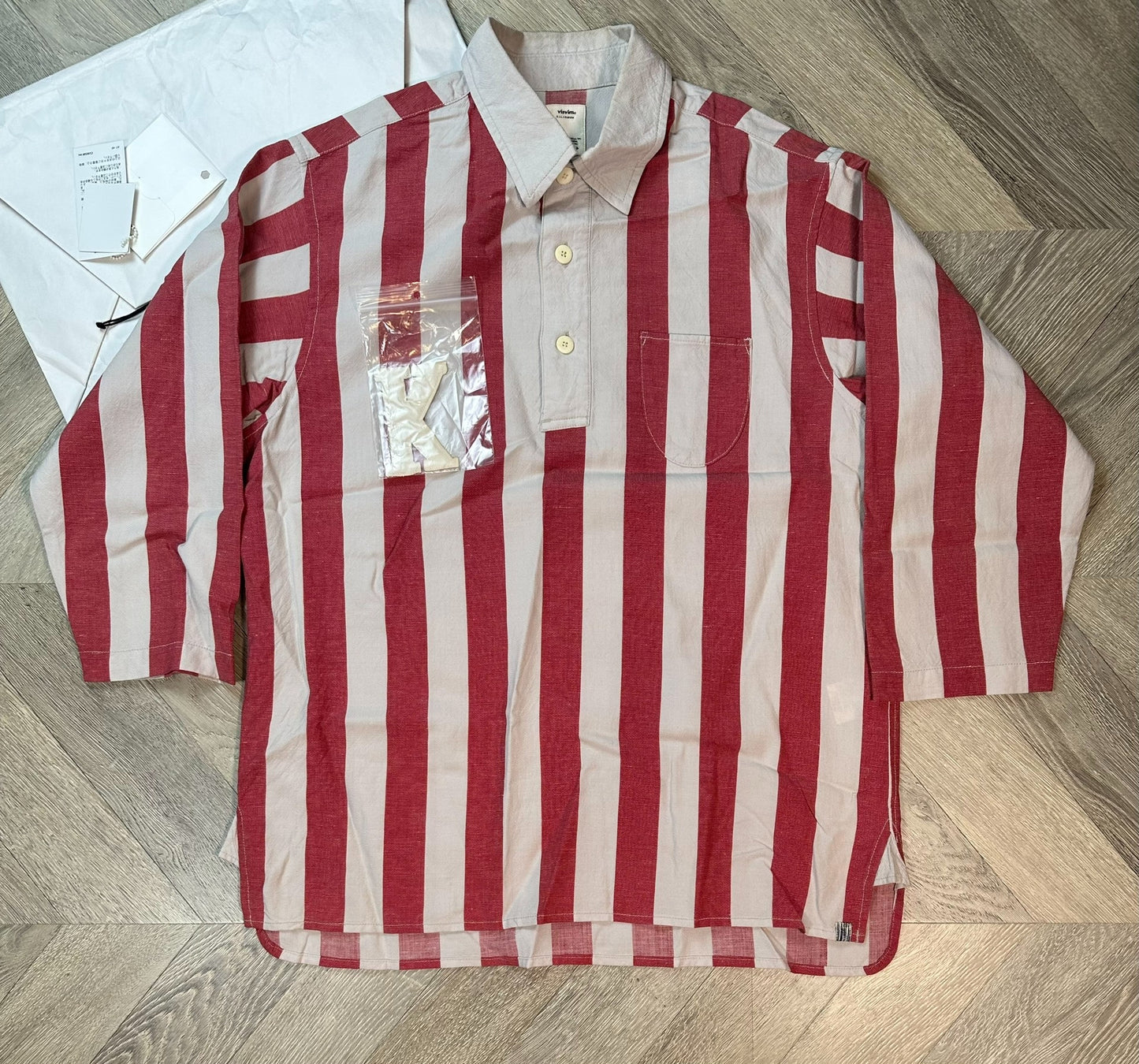 visvim dead-ball era stripe shirt