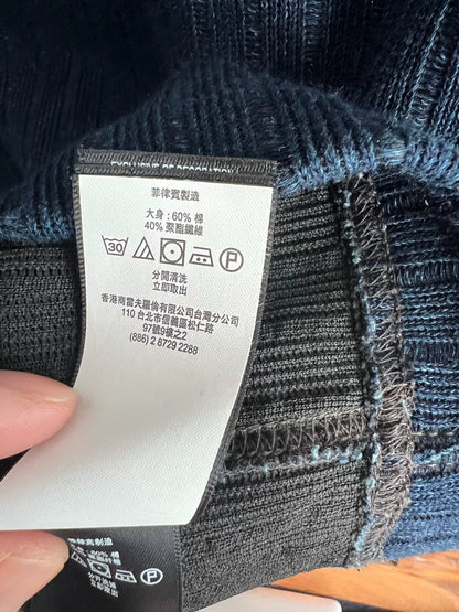 vintage blue dyed pullover knit sweatshirt