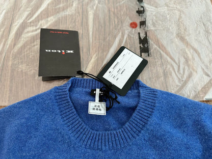 KITON cashmere sweater in blue color
