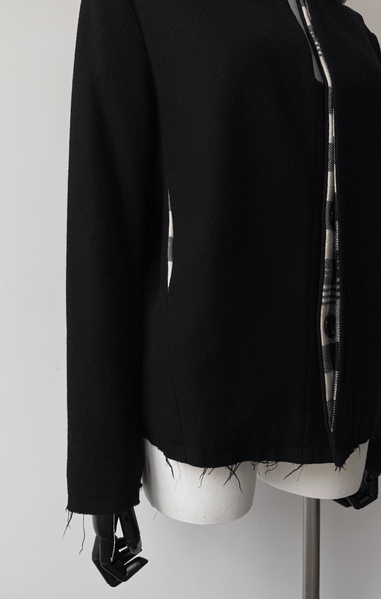 Yohji Yamamoto Noir 15AW Plaid Wool Jacket