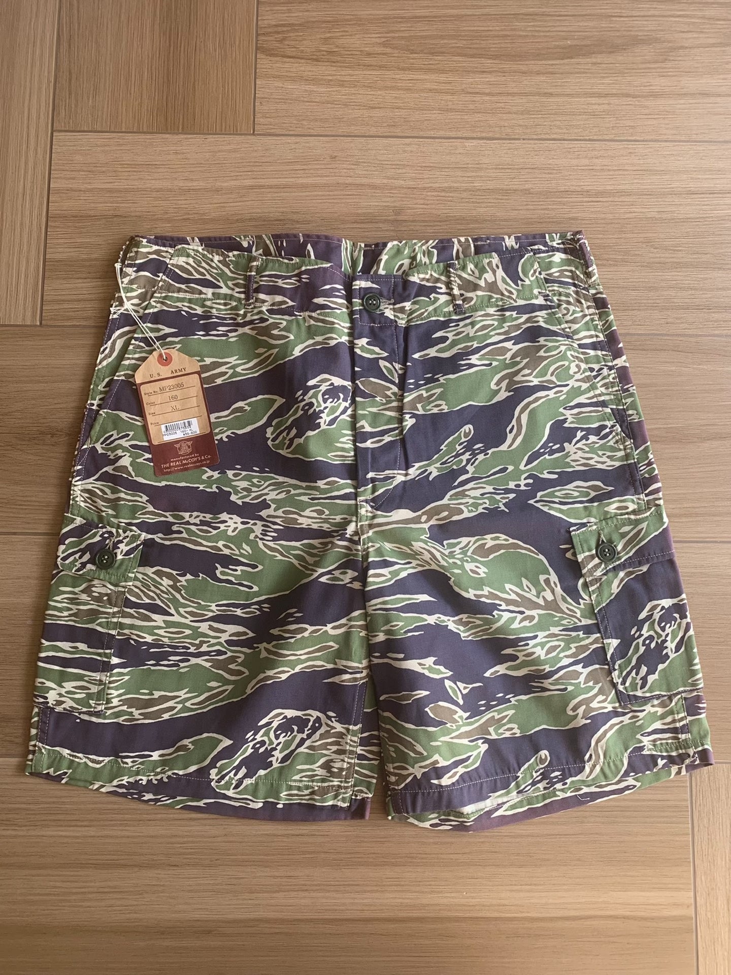 The Real McCoy Tiger Camouflage Shorts