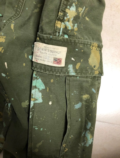 Ralph Lauren Distressed Paint Work Pants