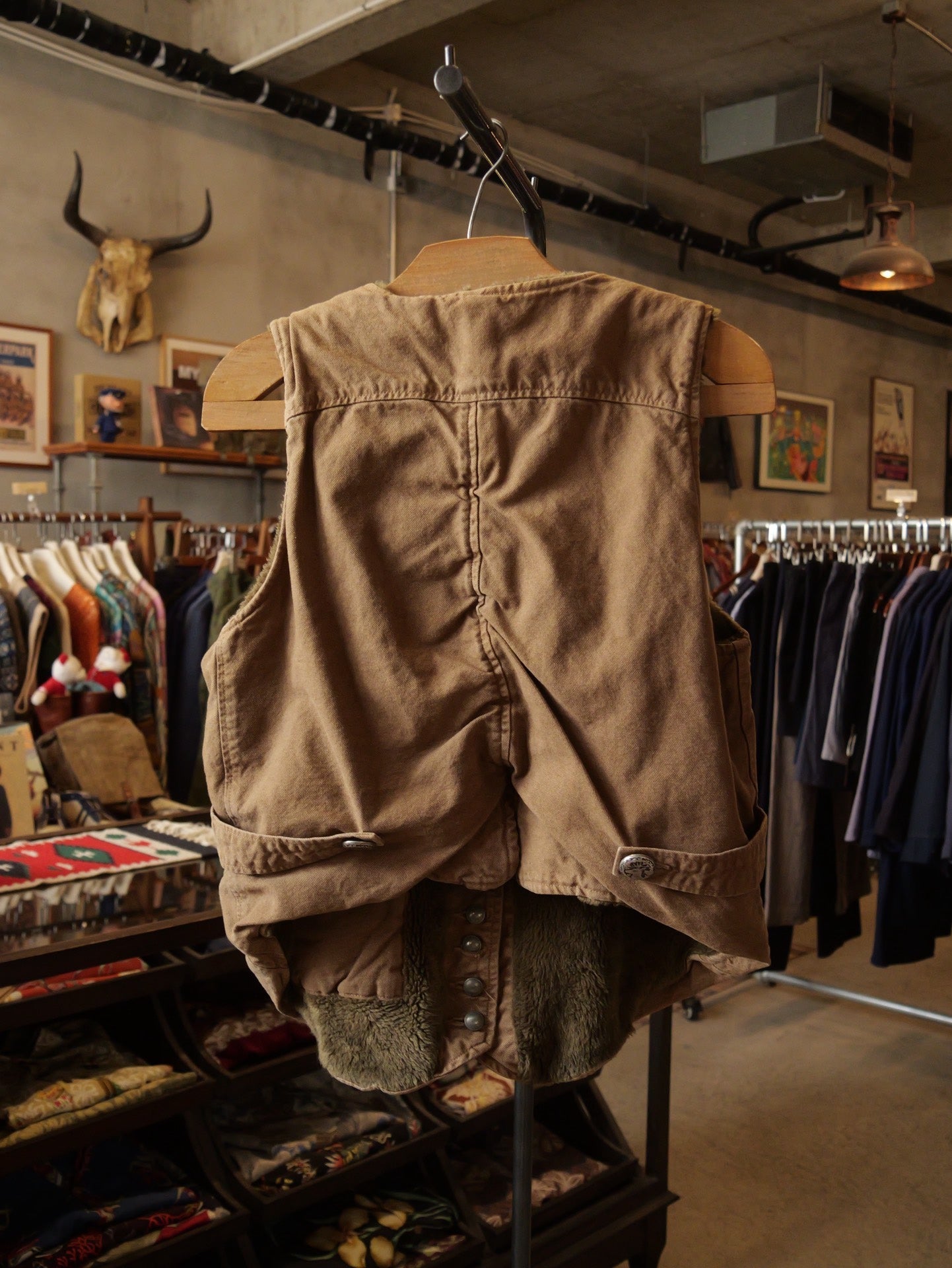 Kapital Reversible Shearling Vest