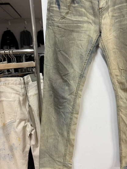 raf simons water-washed denim pants size M