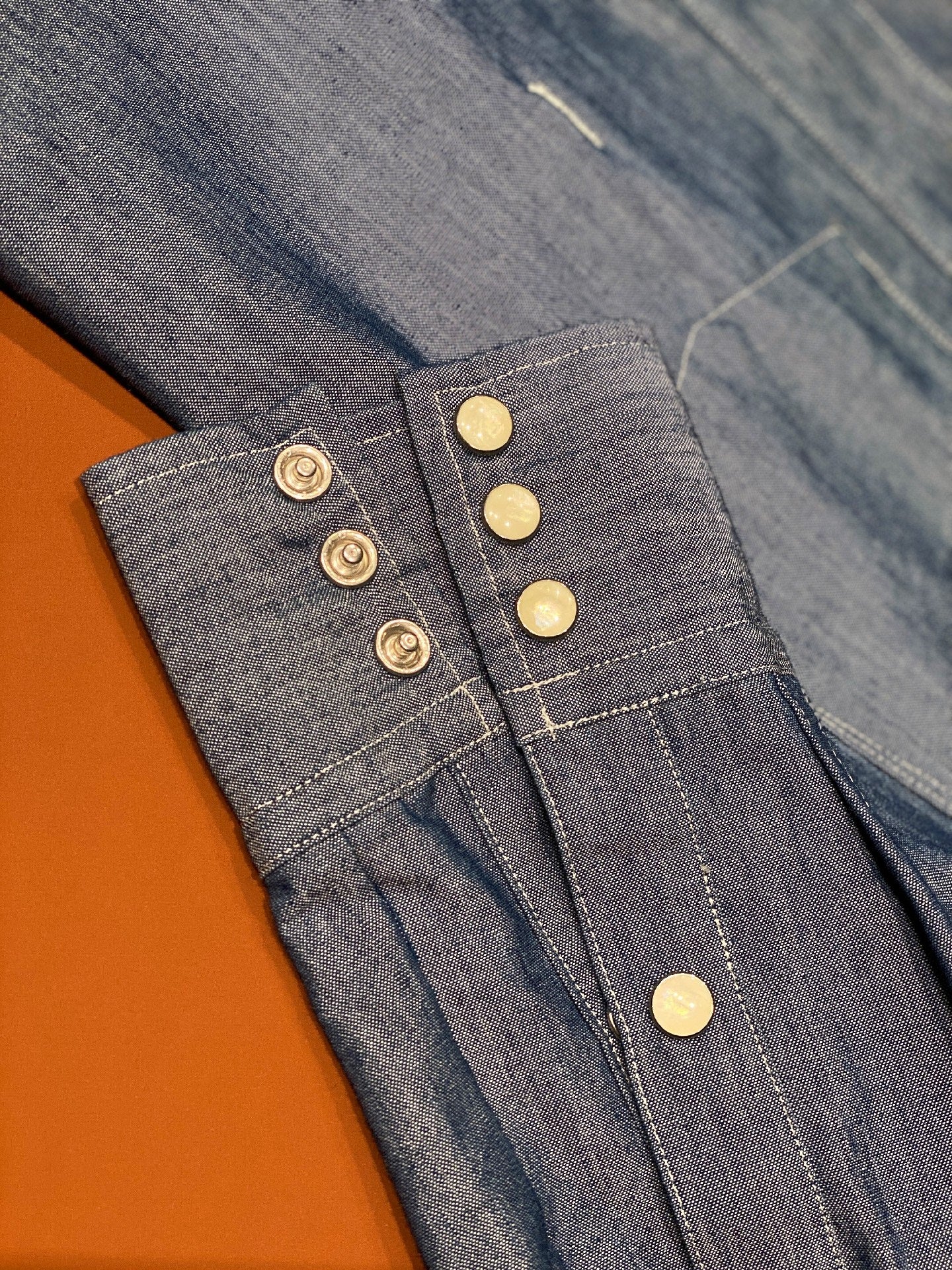 TAKAHIROMIYA.SHITA Light Denim Ribbon Shirt