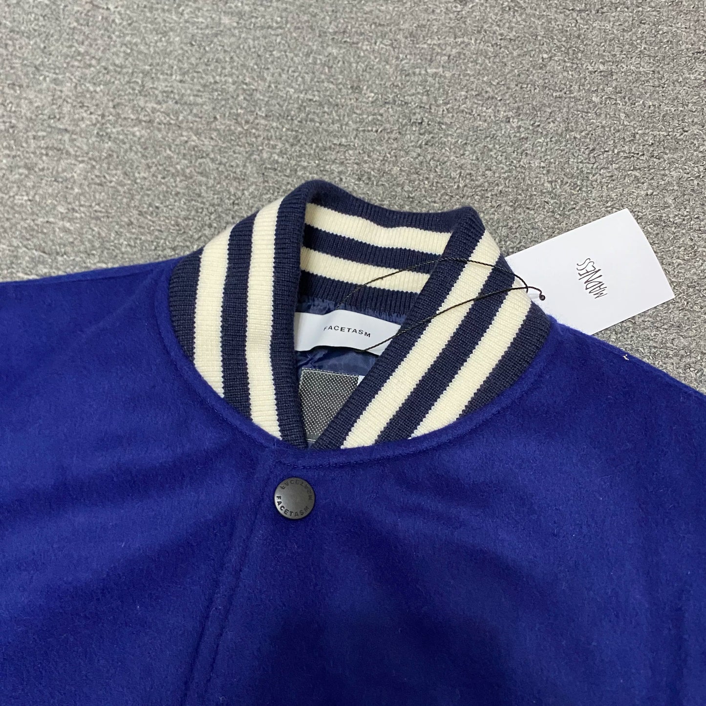 MADNESS FACETASM Wool Baseball Jacket