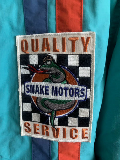 toys mccoy race track jacket in lake blue