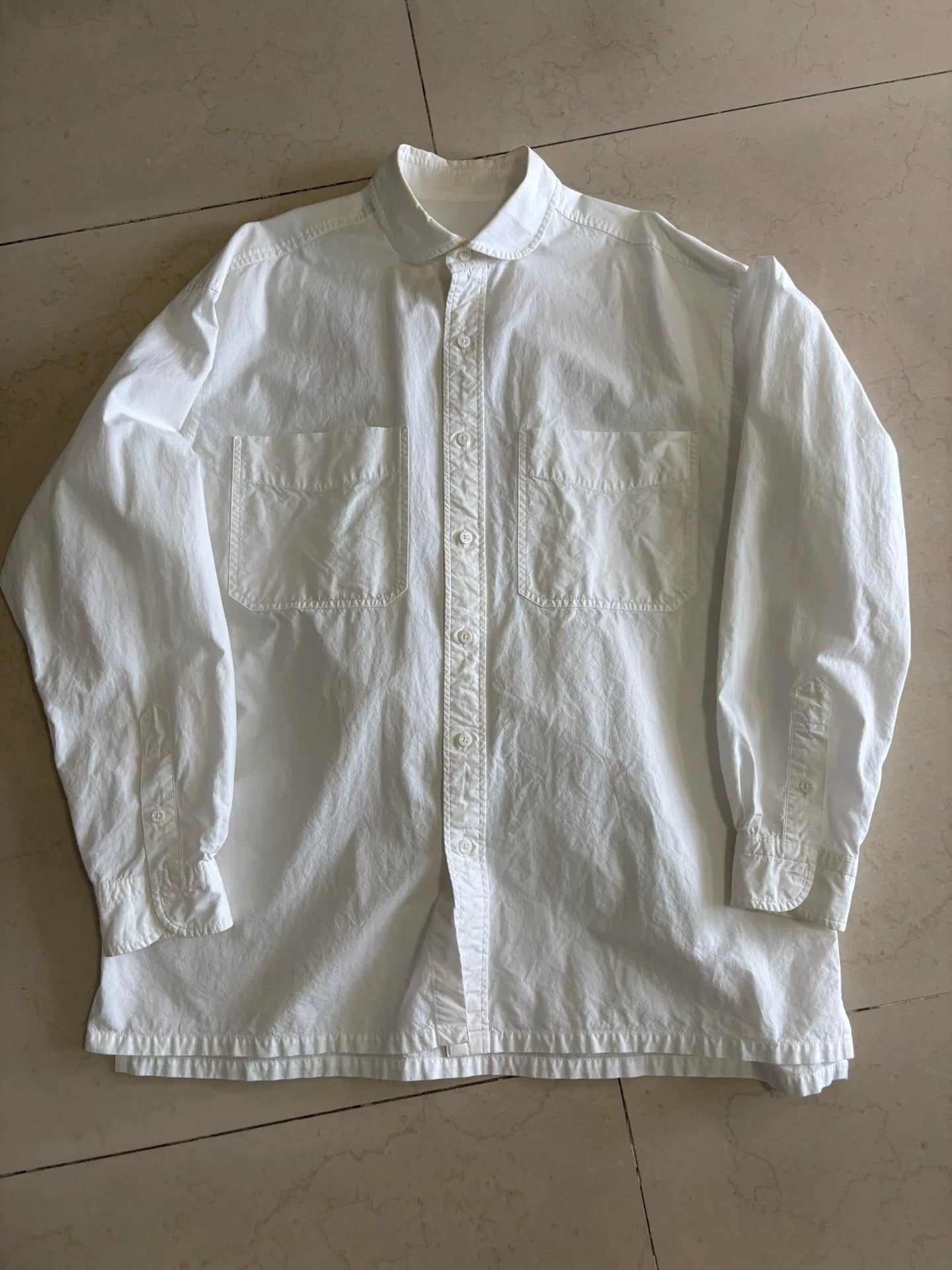 Porter Classic Wide Pocket Shirt White