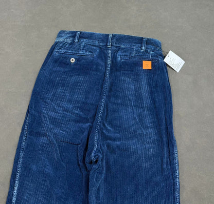 madness kendogi corduroy pants blue dyed