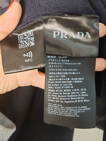 Prada Nylon Triangle Logo Jacket