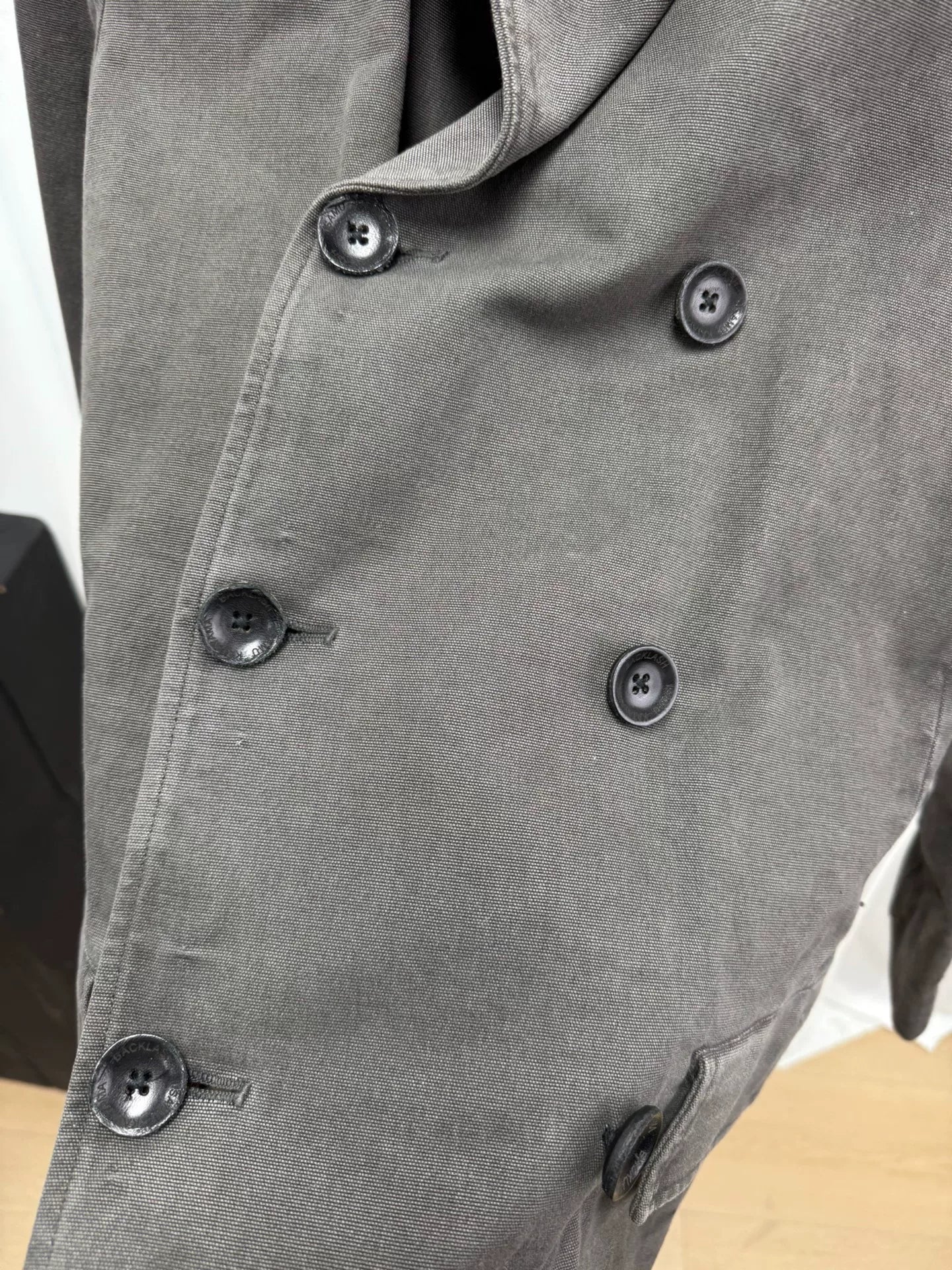 Backlash 拼皮水洗夹克 with Leather Details