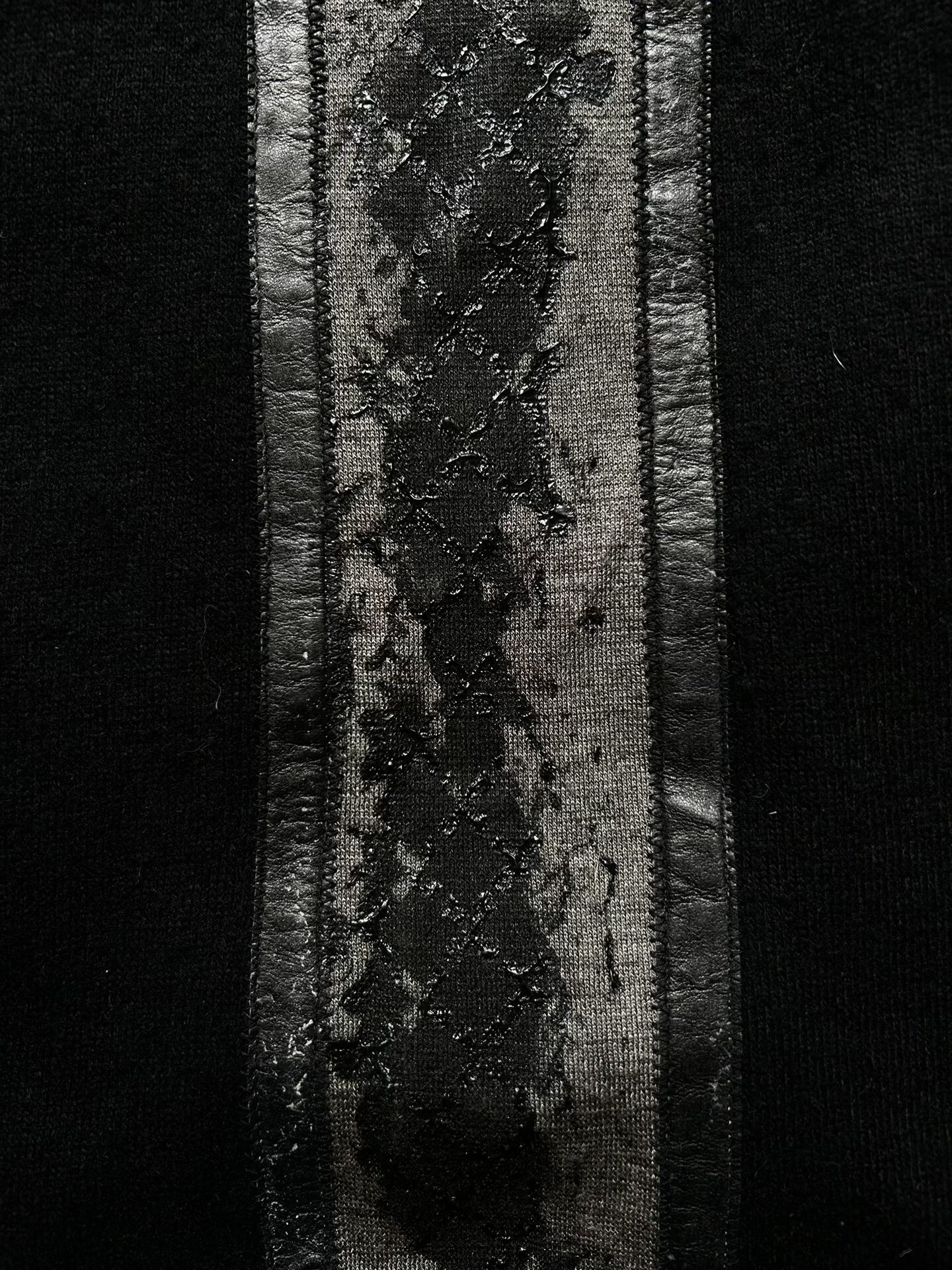 dark layered cardigan by Kohshin Satoh