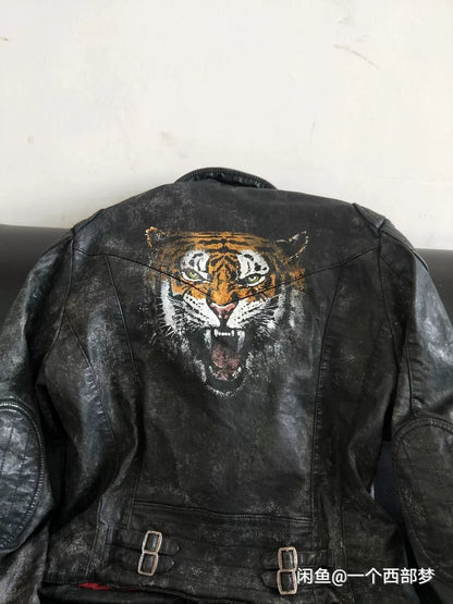 Ralph Lauren Oil Wax Tiger Head Jacket