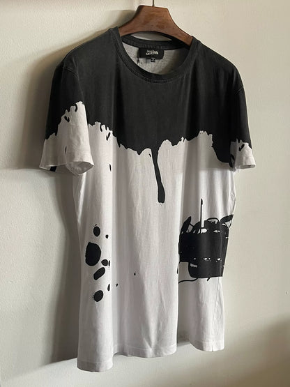 jean paul gaultier paint splatter t-shirt
