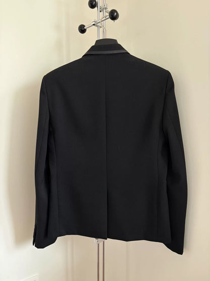 Saint Laurent Black Trimmed Blazer