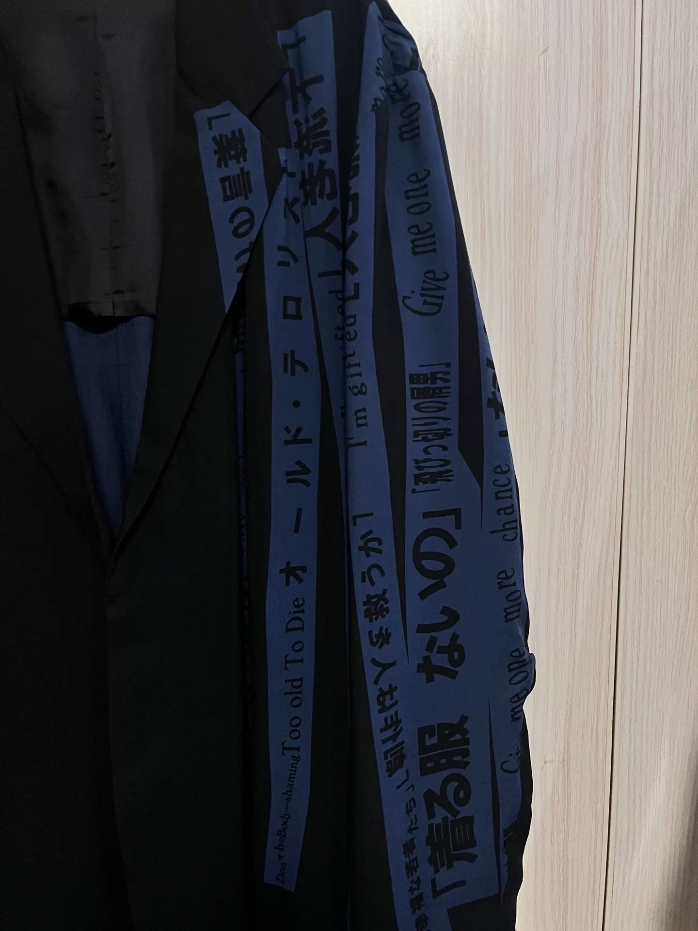 Yohji Yamamoto 18SS Blue Characters