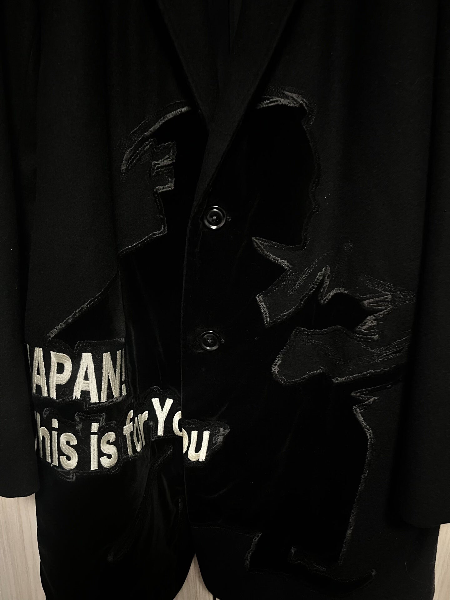 Yohji Yamamoto Velvet Samurai Suit