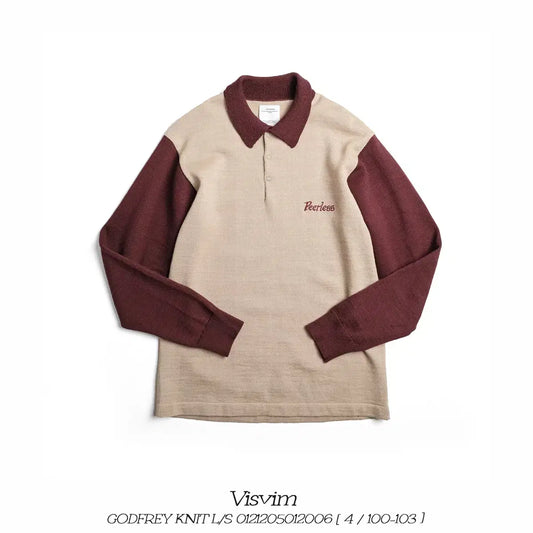 Visvim Godfrey Linen Wool Long-Sleeve Polo