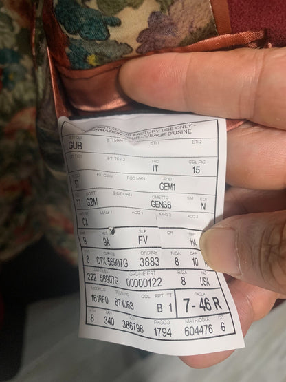 gucci red velvet suit size 46