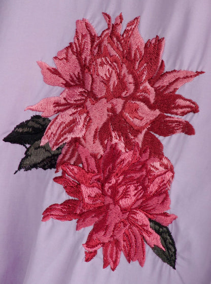 Elegant Purple Embroidered Shirt by Yohji Yamamoto