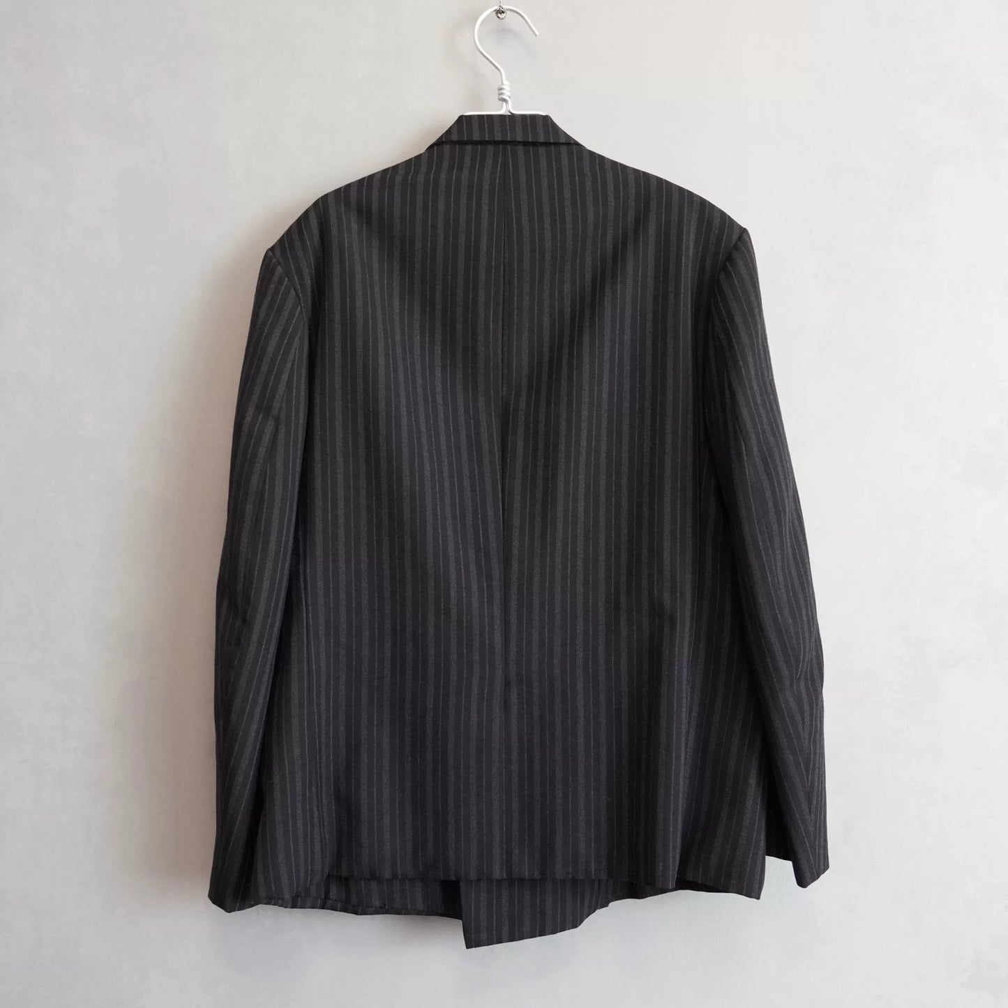 yohji yamamoto double-breasted pinstripe jacket