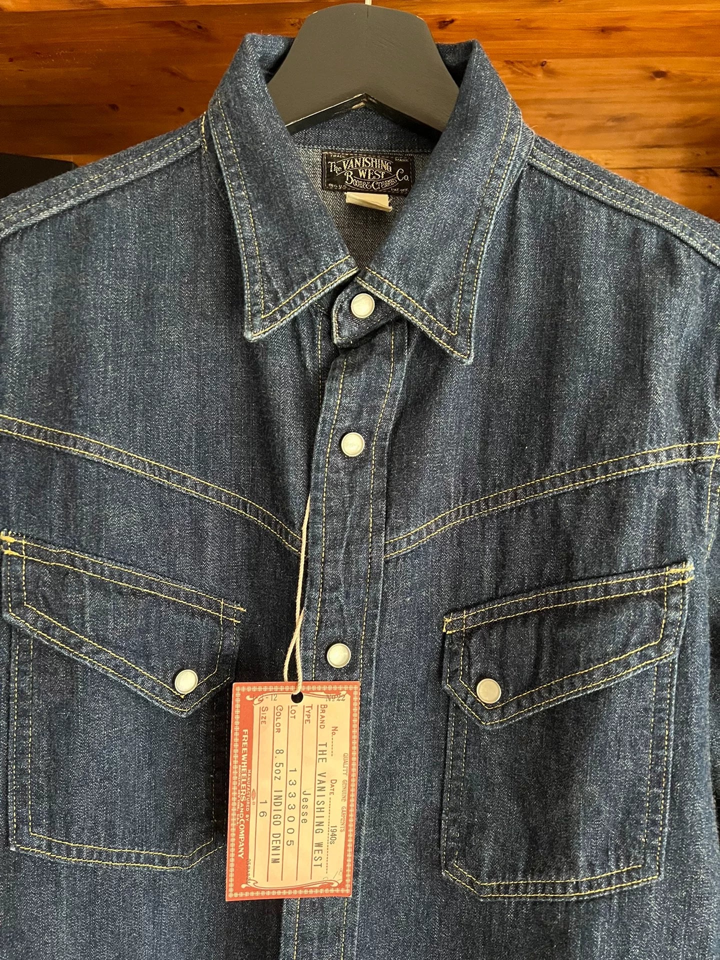 classic denim western shirt by freewheelers