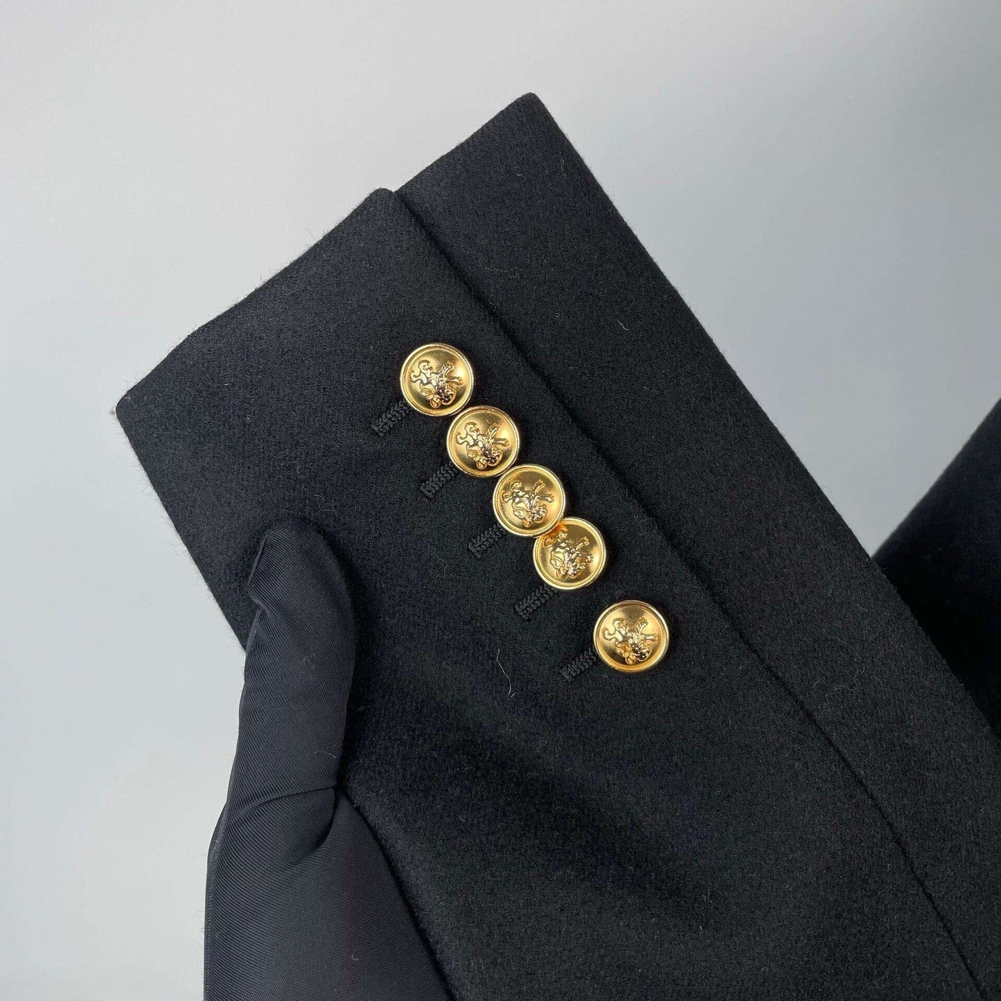 Saint Laurent Black Wool/Silk Blazer