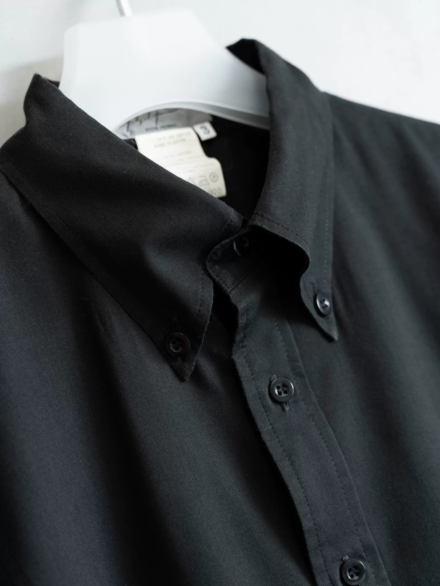 Yohji Yamamoto Black Short Sleeve Shirt