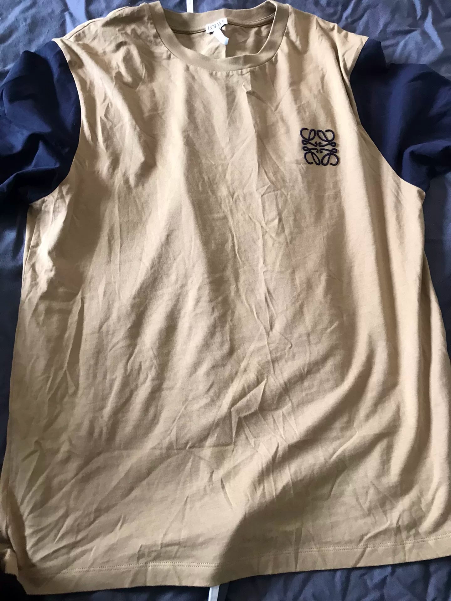 LOEWE Short Sleeve T-Shirt with Design Sleeves