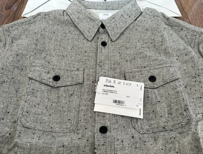 visvim lumber tweed long sleeve shirt