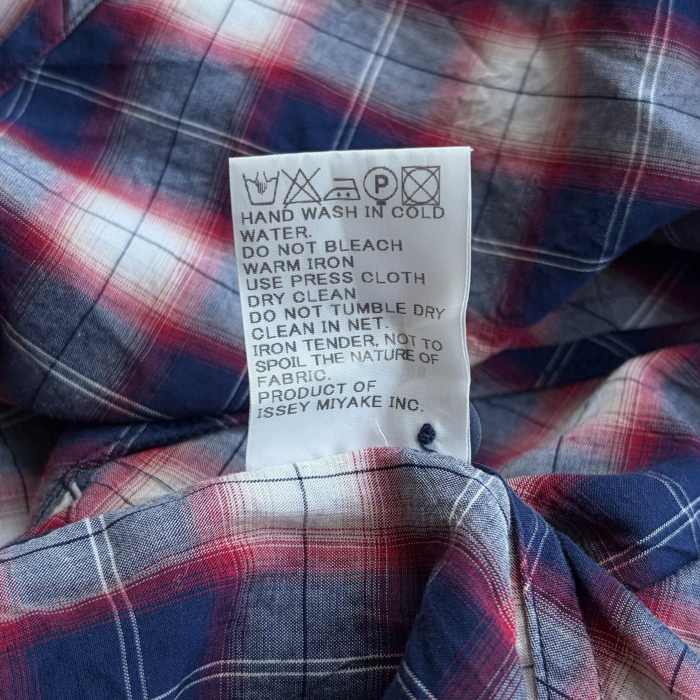 Issey Miyake 90s Diamond Pattern Shirt