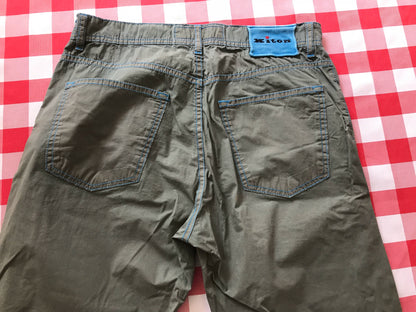 Kiton Casual Pants in Light Green Color