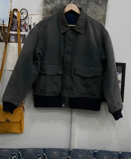 visvim airman-2 jacket in navy blue