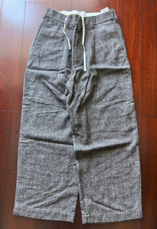 nanamica wool linen blend textured pants