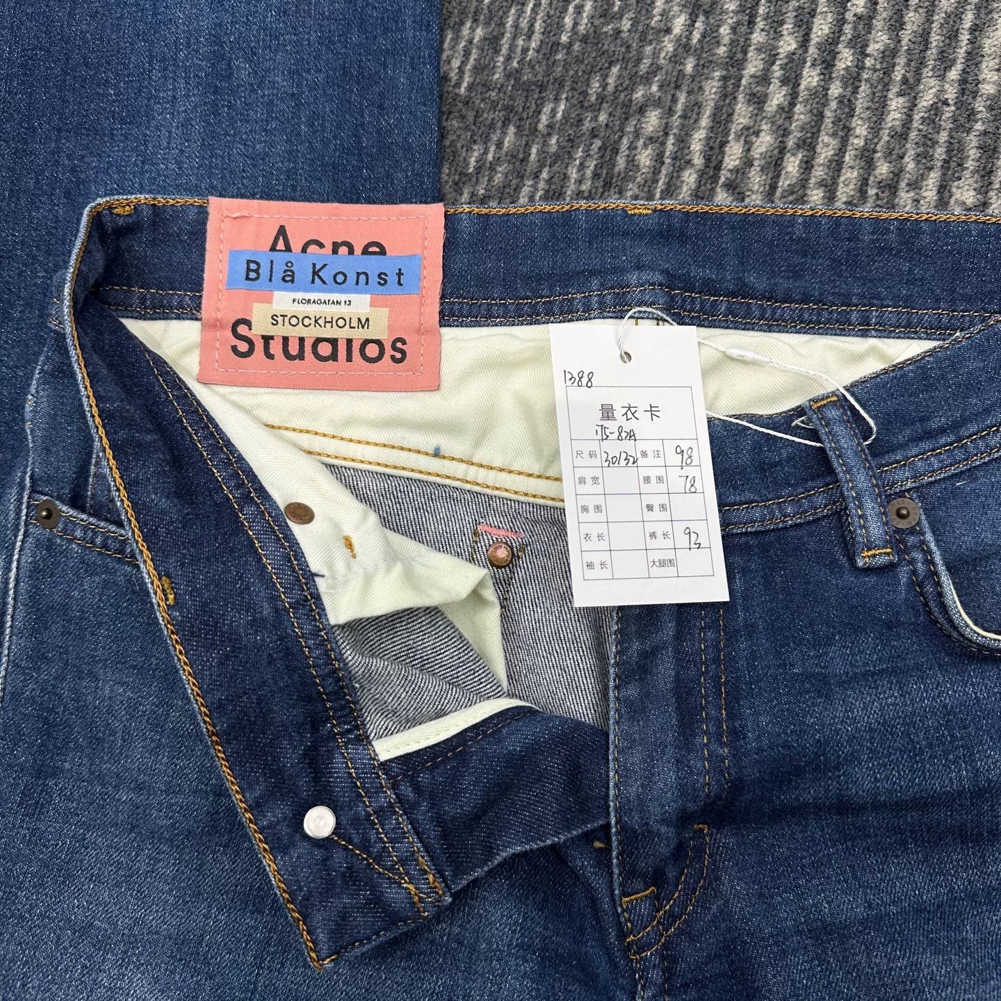 Acne Studios Blue Denim Jeans Size 30